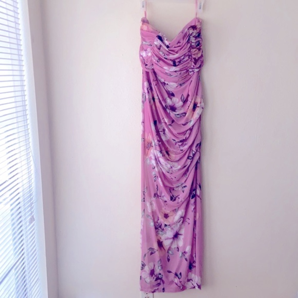 Fashion Nova floral mesh dress